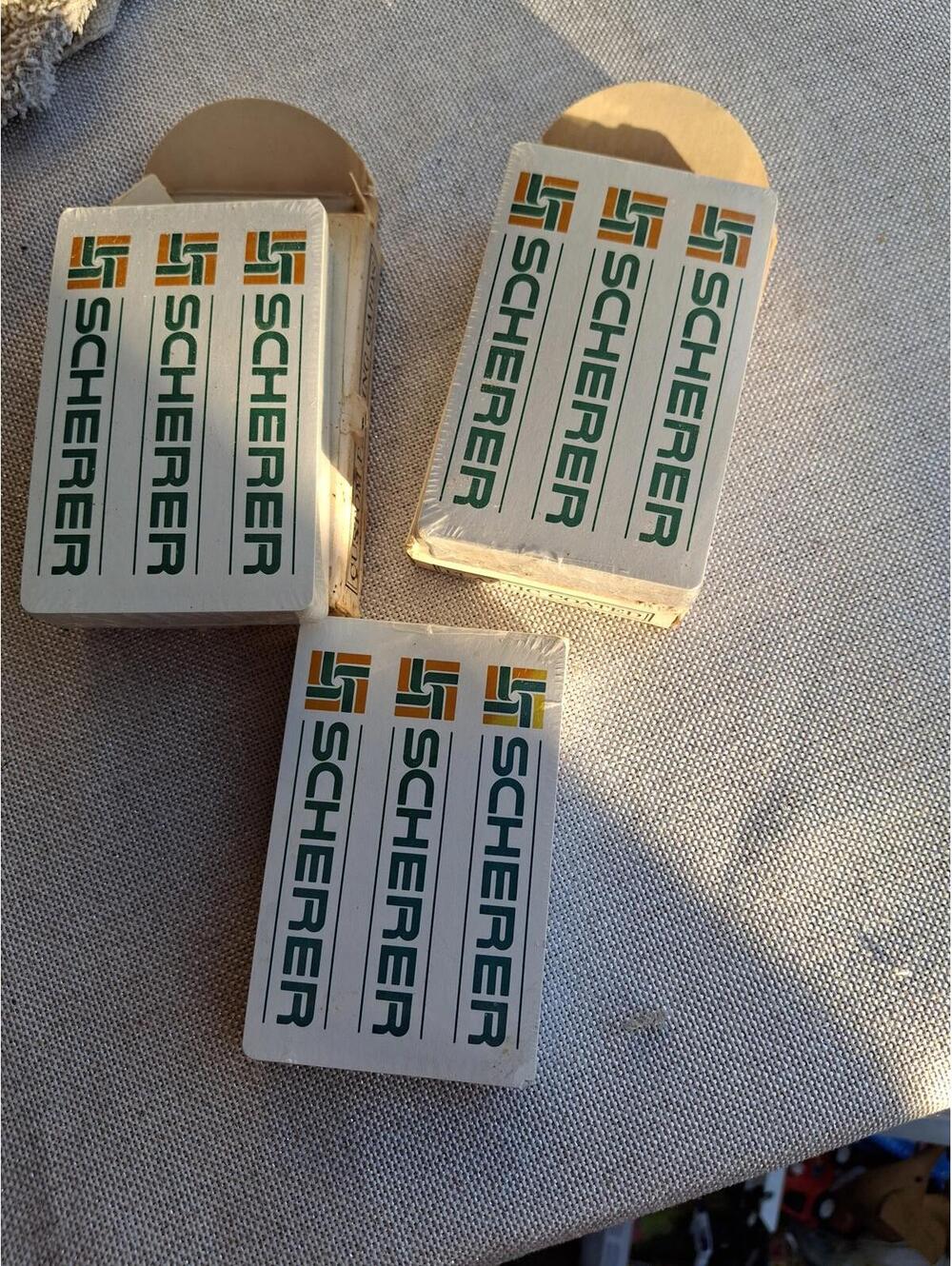 Vintage Scherer Playing Cards - Set of 3
